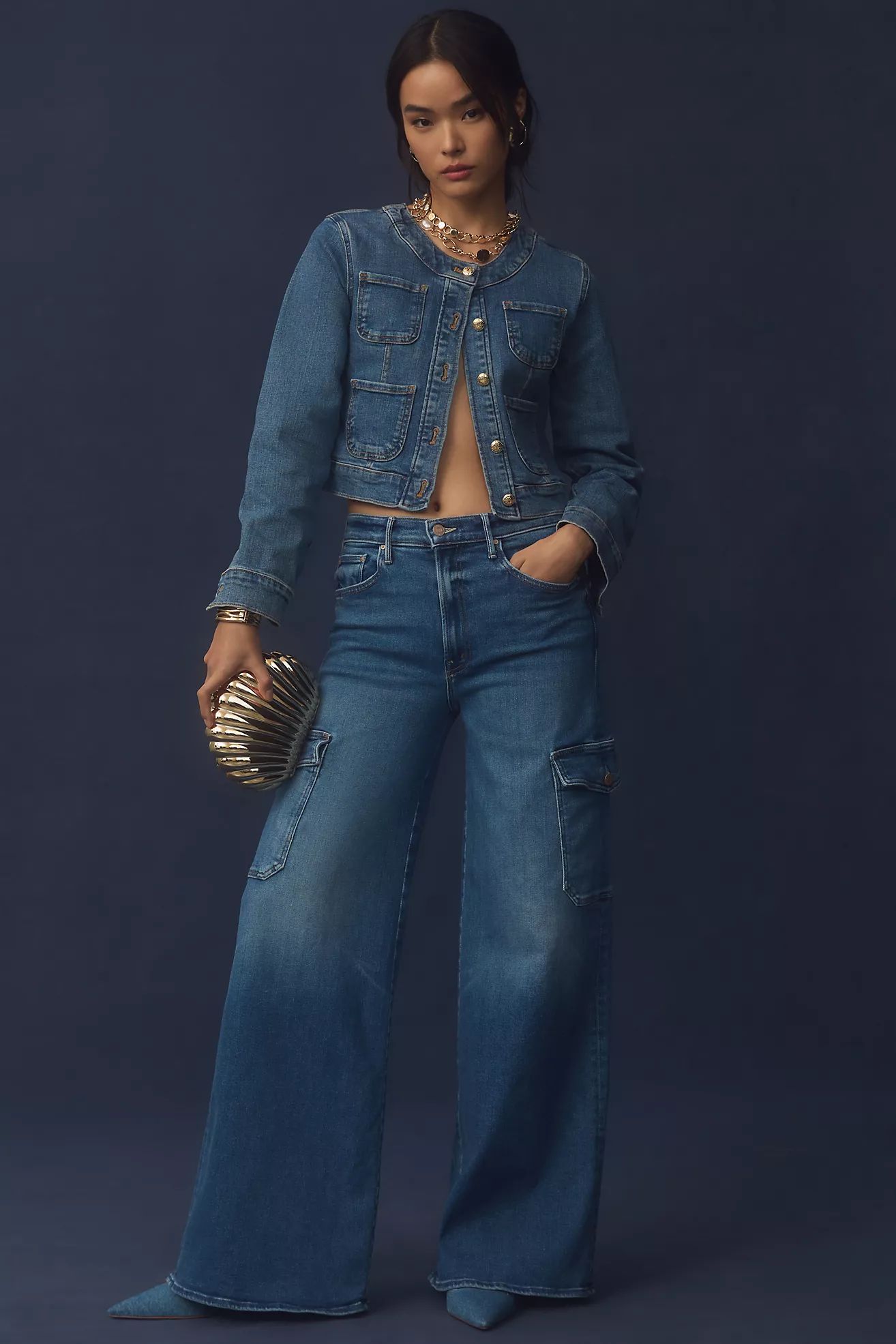MOTHER The Undercover Cargo Sneak Jeans | Anthropologie (US)