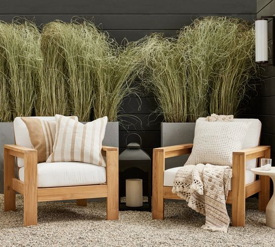 Malibu FSC® Teak Outdoor Lounge Chair | Pottery Barn (US)