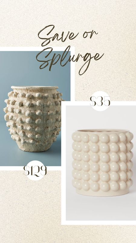 Eclectic Whites | The most sought after planter / vase.  Save with H&M or Splurge with Anthropologie. 

#LTKSeasonal #LTKsalealert #LTKstyletip
