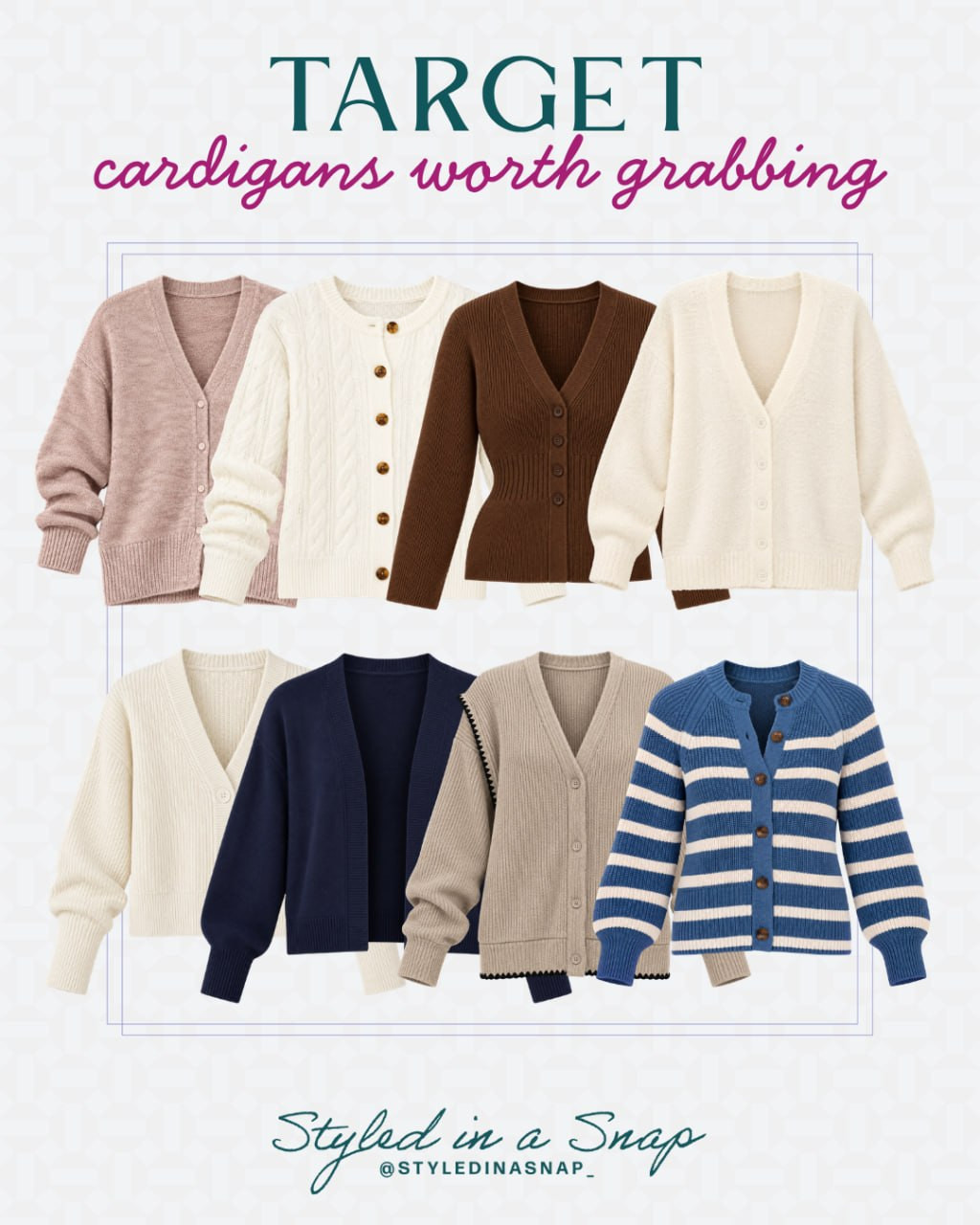 Target cardigans worth grabbing 🤍 Cozy, versatile layers in classic colors perfect for fall outfits.

// Target Cardigans, Target Fashion Fall, Target Fashion Finds, Target Outfits Women
 

 #LTKgrwm #LTKootd #LTKSeasonal