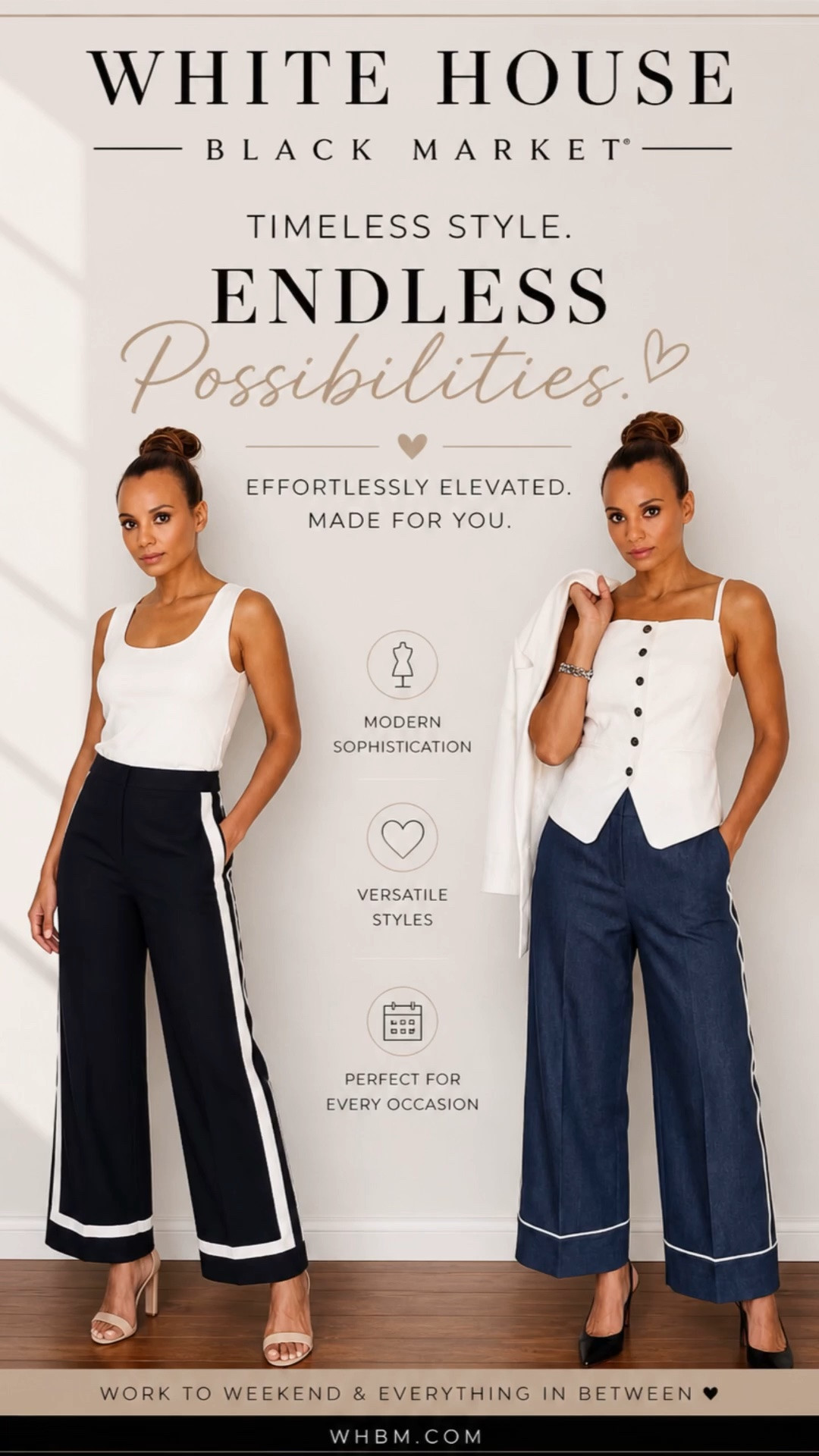 White House Black Market delivers timeless, elevated style with these versatile looks 🤍 From sleek wide-leg trousers to effortless layered pieces, these outfits take you from work to weekend with ease. Chic, polished, and made to mix & match—your everyday style just got upgraded.

#WhiteHouseBlackMarket #WHBM #ChicStyle #WorkwearStyle #EffortlessStyle #ModernWoman #OOTDInspo #ClassicStyle #CapsuleWardrobe #StyleInspo #NeutralOutfits #ElevatedBasics

#LTKMothersDay #LTKgrwm #LTKootd