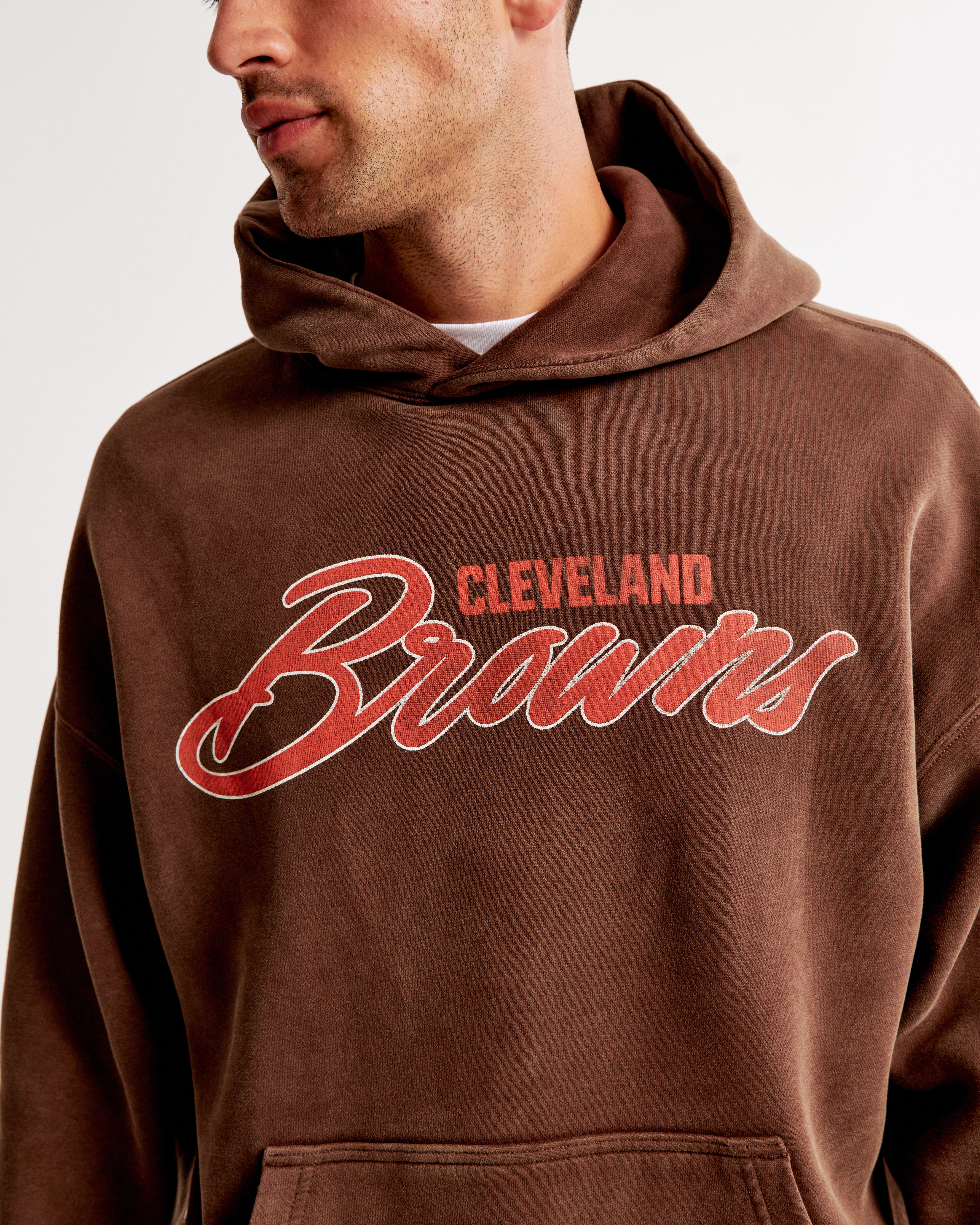 Cleveland Browns Graphic Popover Hoodie | Abercrombie & Fitch (US)