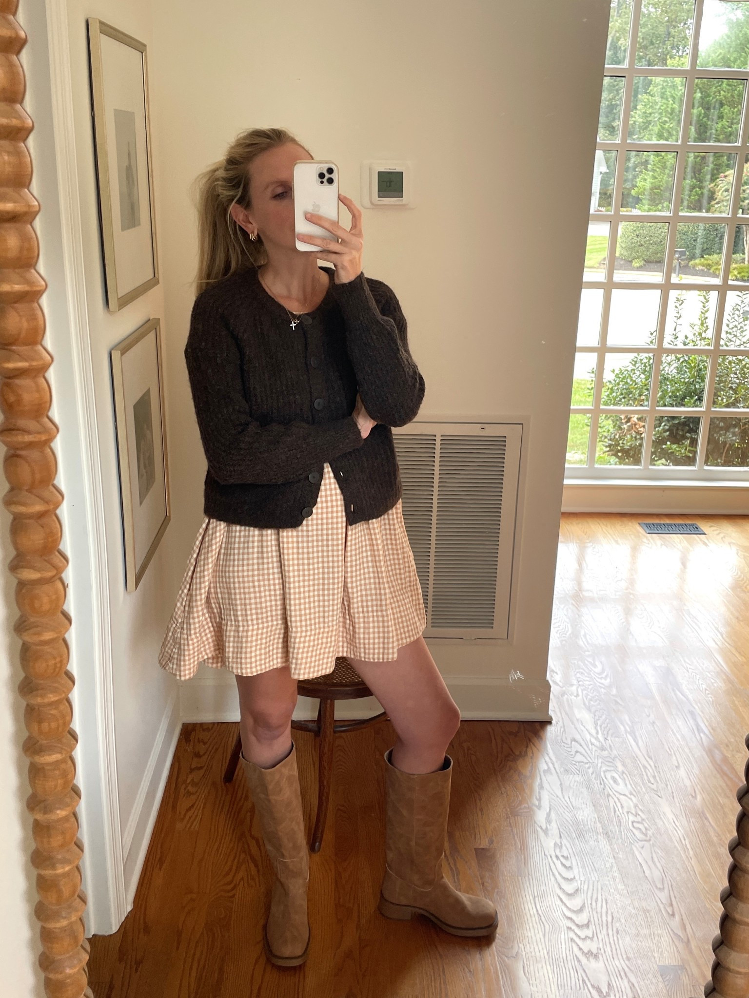 We’re so close to sweater weather!!! This free people dress is $25 on clearance right now.  Linked exact boots and similar sweaters. 

#LTKStyleTip #LTKSeasonal