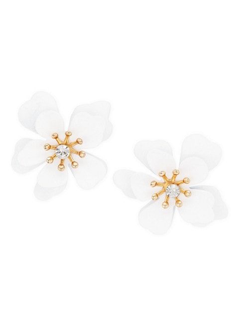 18K Gold-plated Pearl Bloom Earrings | Saks Fifth Avenue