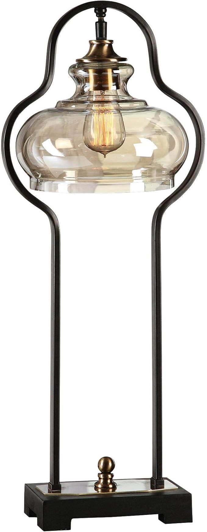 Uttermost Cotulla Aged Black Iron Buffet Table Lamp - - Amazon.com | Amazon (US)