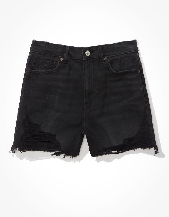 AE Highest Waist Denim Mom Shorts | American Eagle Outfitters (US & CA)