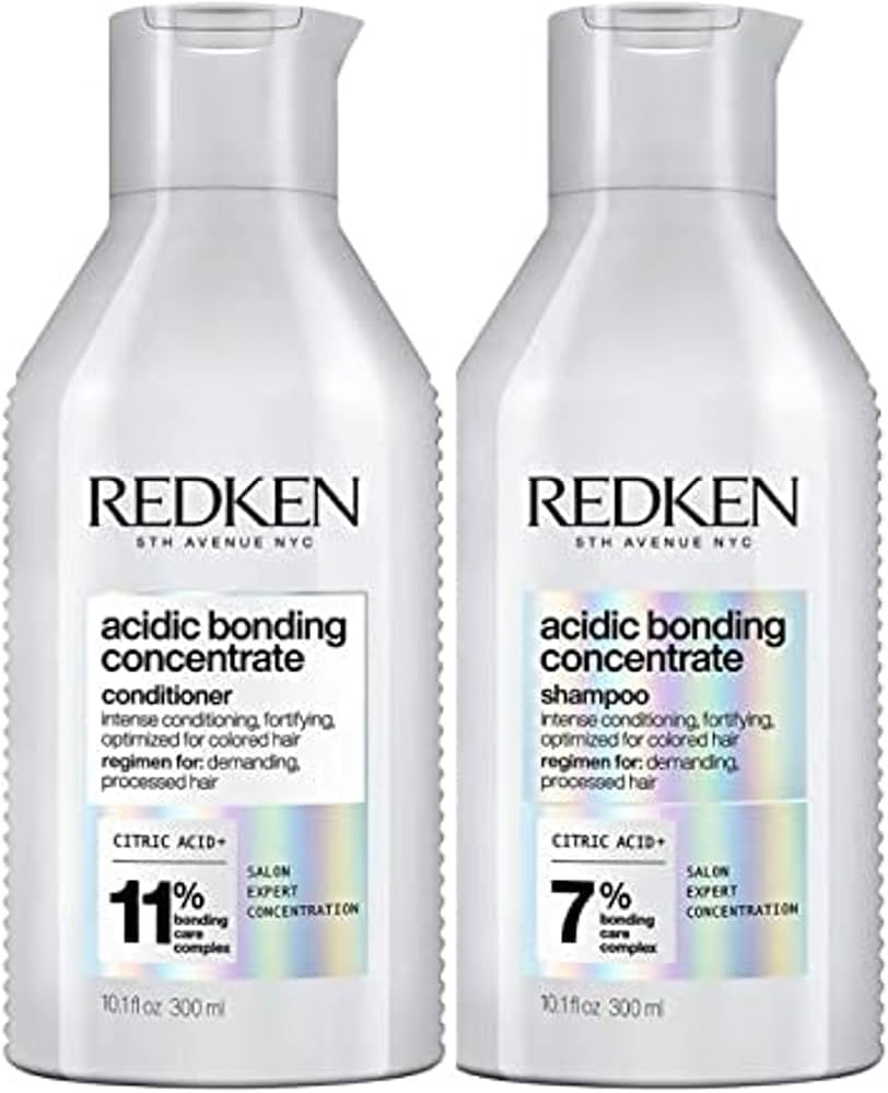 REDKEN Bonding Shampoo & Conditioner Set for Damaged Hair Repair | Acidic Bonding Concentrate | S... | Amazon (US)