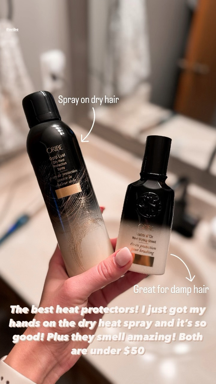 Holy grail heat protectors! Dry heat spray works great on dry hair, heat styling shield is great for damp hair. 

Both under $50! 

#LTKfindsunder50 #LTKstyletip #LTKbeauty