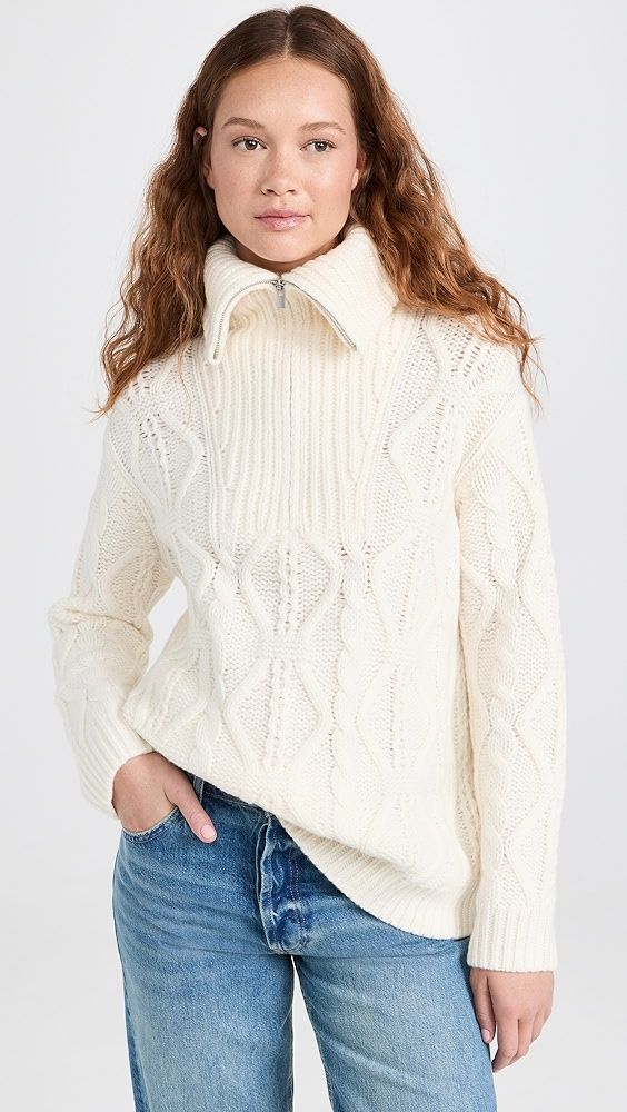 Vince Cable Half Zip Pullover | Shopbop | Shopbop