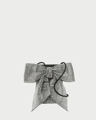Violet Silver Diamanté Bow Crossbody | Loeffler Randall