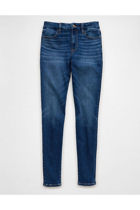 AE Next Level Curvy High-Waisted Jegging Women's Dark Dreams 0 Short | American Eagle Outfitters (US & CA)