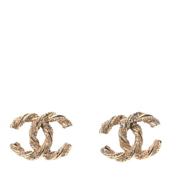 CHANEL

Crystal Twisted CC Earrings Gold | Fashionphile