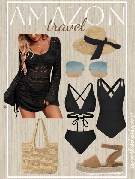 Beach outfit Inspo 🖤 who’s traveling soon and where? 🏝️

#LTKtravel #LTKswim #LTKfindsunder100