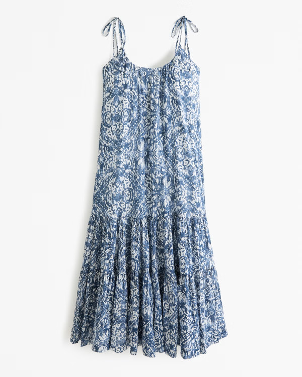 Women's Trapeze Maxi Dress | Women's Dresses & Jumpsuits | Abercrombie.com | Abercrombie & Fitch (US)