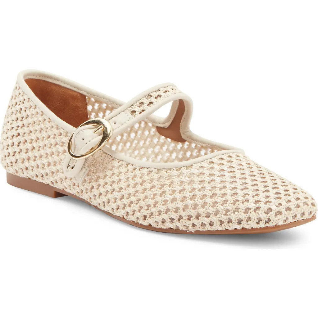 NORDSTROM RACK Acinda Mary Jane Flat in Natural Raffia at Nordstrom Rack, Size 8 | Nordstrom Rack