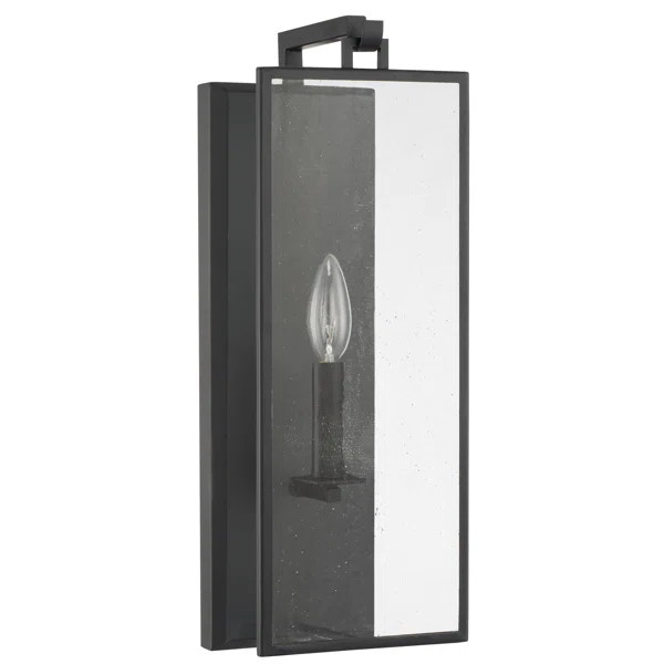Garris 1 - Light Dimmable Matte Black Flush Mounted Sconce | Wayfair North America