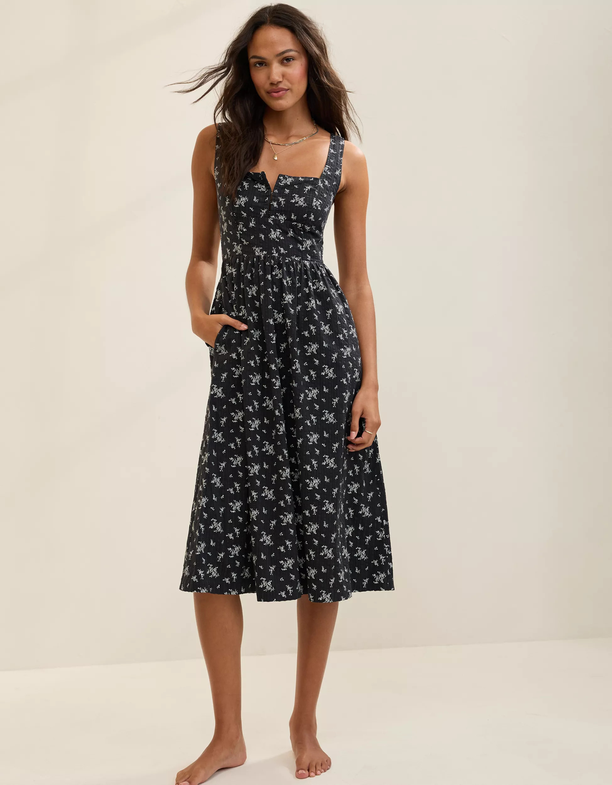 Aerie Corset Midi Dress | Aerie