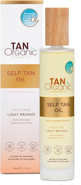 TanOrganic Self Tanning Oil 100ml | Organic Self Tanner for Face & Body | Light Natural-Looking T... | Amazon (US)