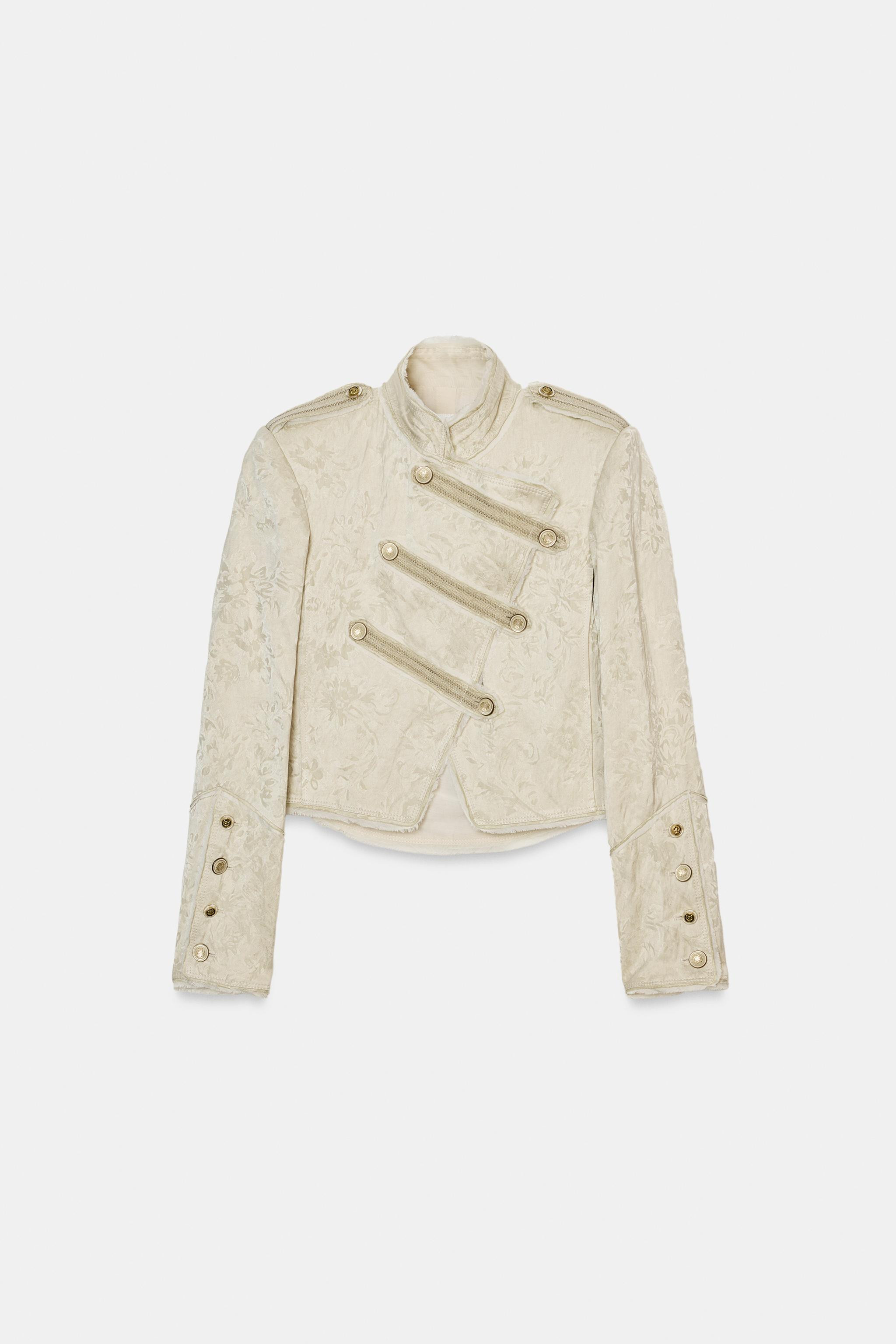 ZW COLLECTION LIMITED EDITION JACQUARD CROPPED JACKET | Zara US