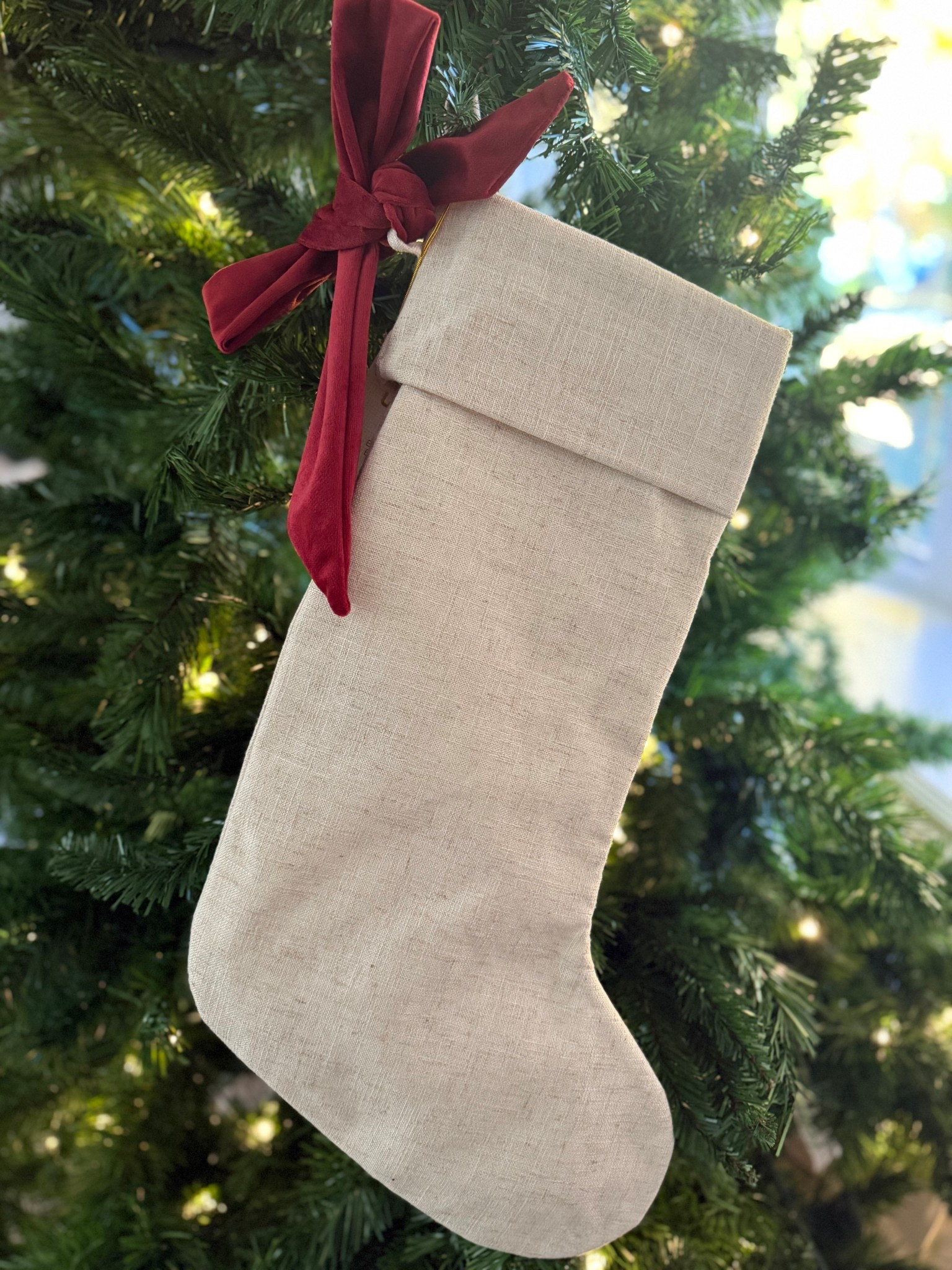 Canadian tires Christmas decor this year is so beautiful!! I found this linen stocking with the red ribbon and INSTANTLY added it to my cart! It reminds me of the viral lulu and Georgia one for half the price!! & it’s for all my Canadian friends! Seriously, give me all of the traditional and reds this year! 

#LTKFindsUnder50 #LTKSeasonal #LTKHoliday