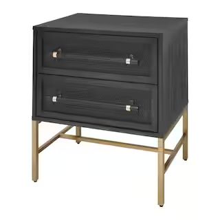 222 Fifth Sophia Antique Black Nightstand 7185LK004AUP88 - The Home Depot | The Home Depot