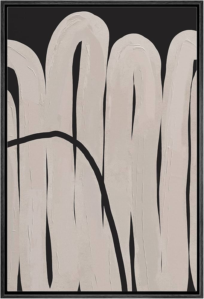 SIGNWIN Framed Canvas Print Wall Art Mid-Century Vintage Polygon Landscape Abstract Shapes Illust... | Amazon (US)