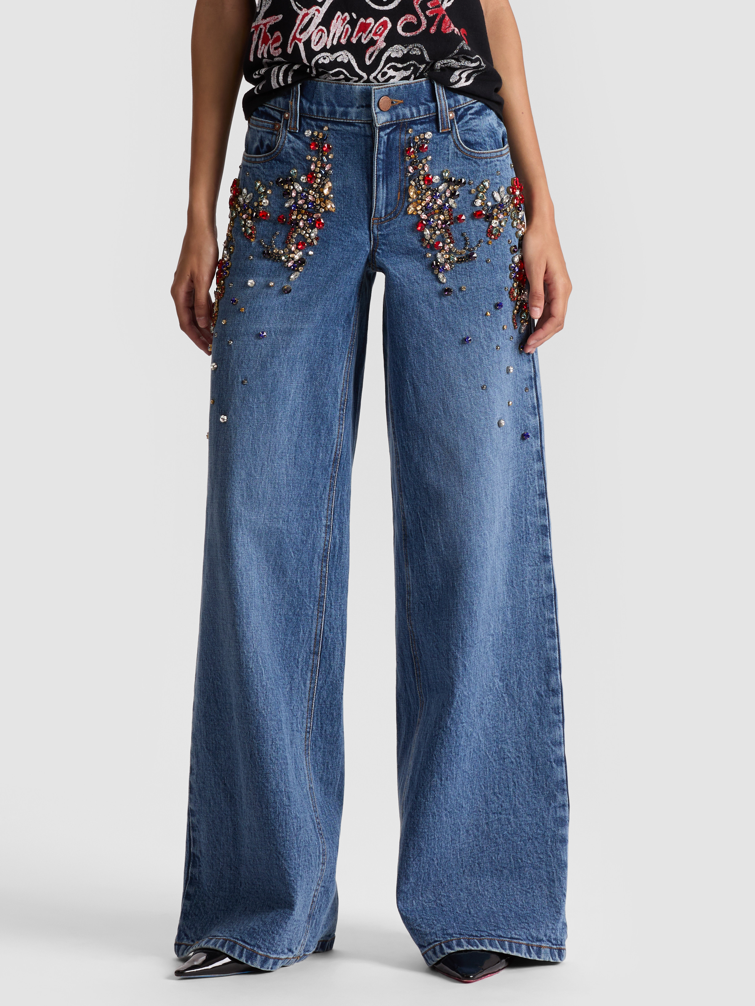 alice + olivia AMAZING EMBELLISHED JEAN | Alice + Olivia