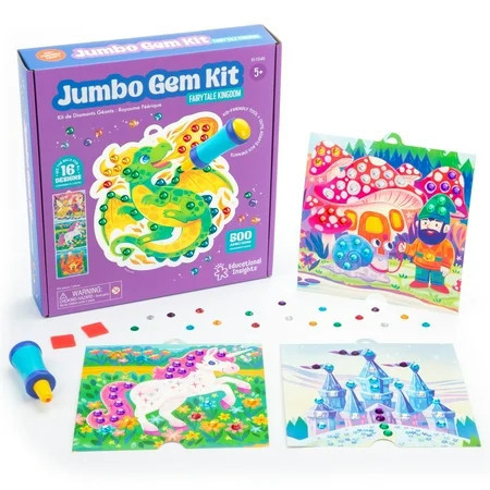 Educational Insights Jumbo Gem Kit, Arts & Crafts Sets and Art Supplies for Kids Ages 5 and up | Walmart (US)