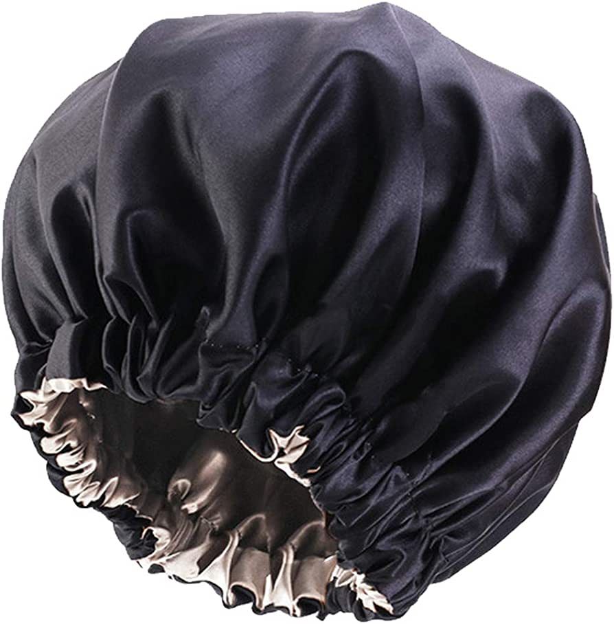 Satin Silk Hair Bonnet for Sleeping for Women, Natural Hair | Amazon (US)