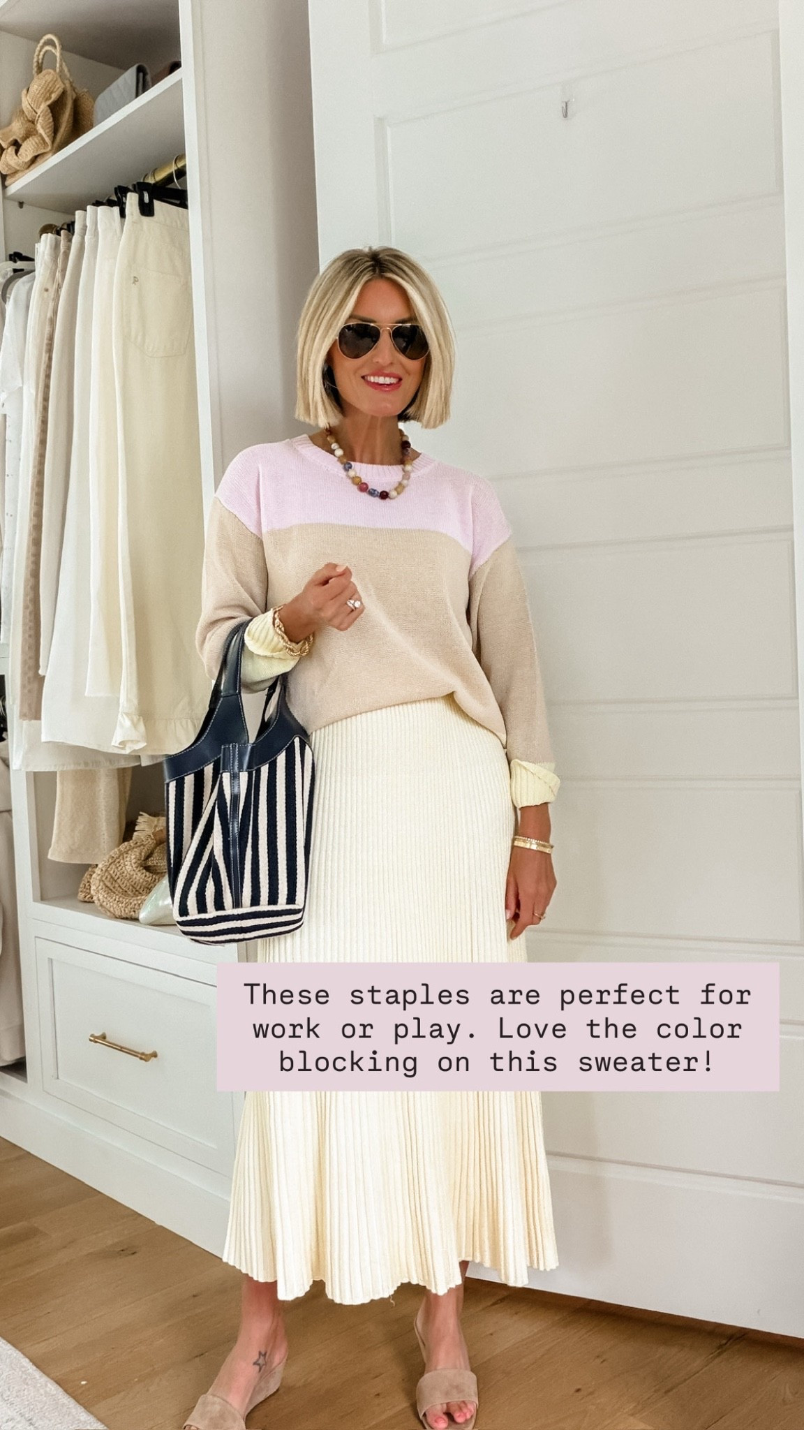 Love these pieces from Ann Taylor! They’re currently on sale, and they’re perfect workwear finds! Wearing S in the sweater & XS in the skirt. 

Loverly Grey, Ann Taylor, sale alert, summer workwear

#LTKootd #LTKWorkwear #LTKSaleAlert