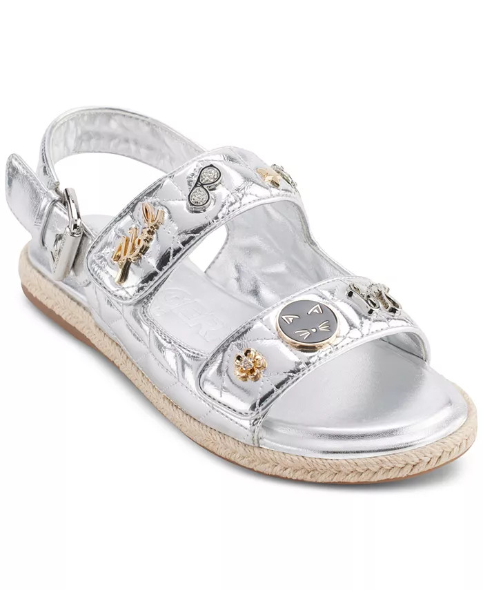 KARL LAGERFELD PARIS Charlay Flat Sandals - Macy's | Macy's