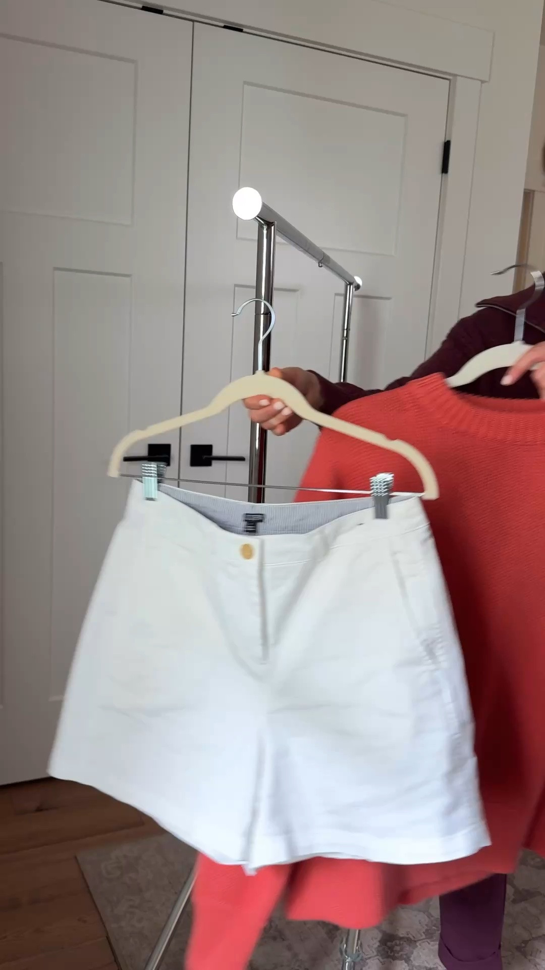 Both dresses size small, coral sweater size XS, cream shorts size XS, white shorts size 2, linen shirt size 2, white jeans size 25, navy top size small

#LTKdayinmylife #LTKgrwm #LTKootd
