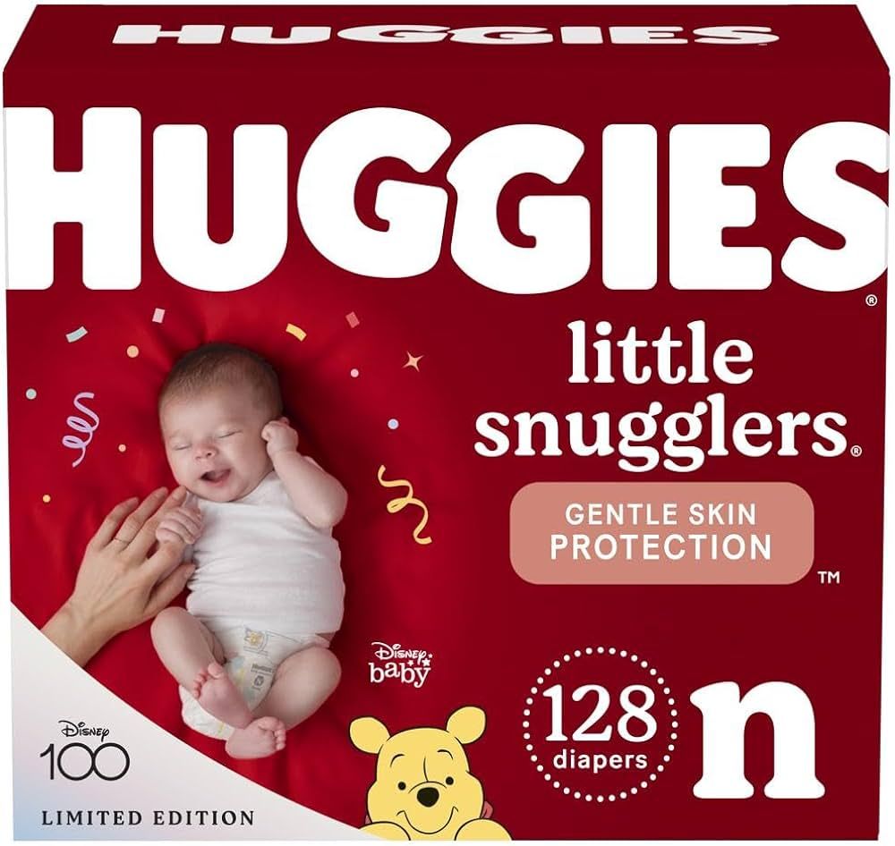 Huggies Newborn Diapers, Little Snugglers Baby Diapers, Size Newborn (up to 10 lbs), 128 Count | Amazon (US)