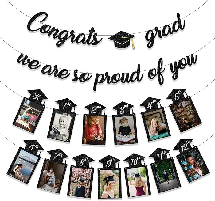 Graduation Decorations Class of 2026 Party Supplies - Congrats Grad, We are So Proud of You Banne... | Amazon (US)