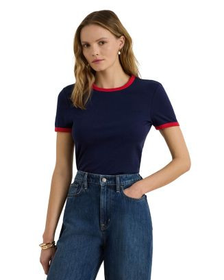 Two Tone Stretch Tee | Bloomingdale's (US)