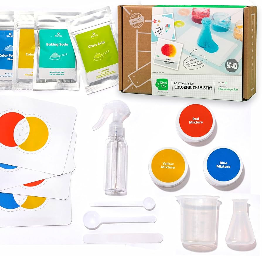 KiwiCo - Colorful Chemistry Set and Science Kit with Safe Chemical Reactions, for 3-8 Year Old Bo... | Amazon (US)