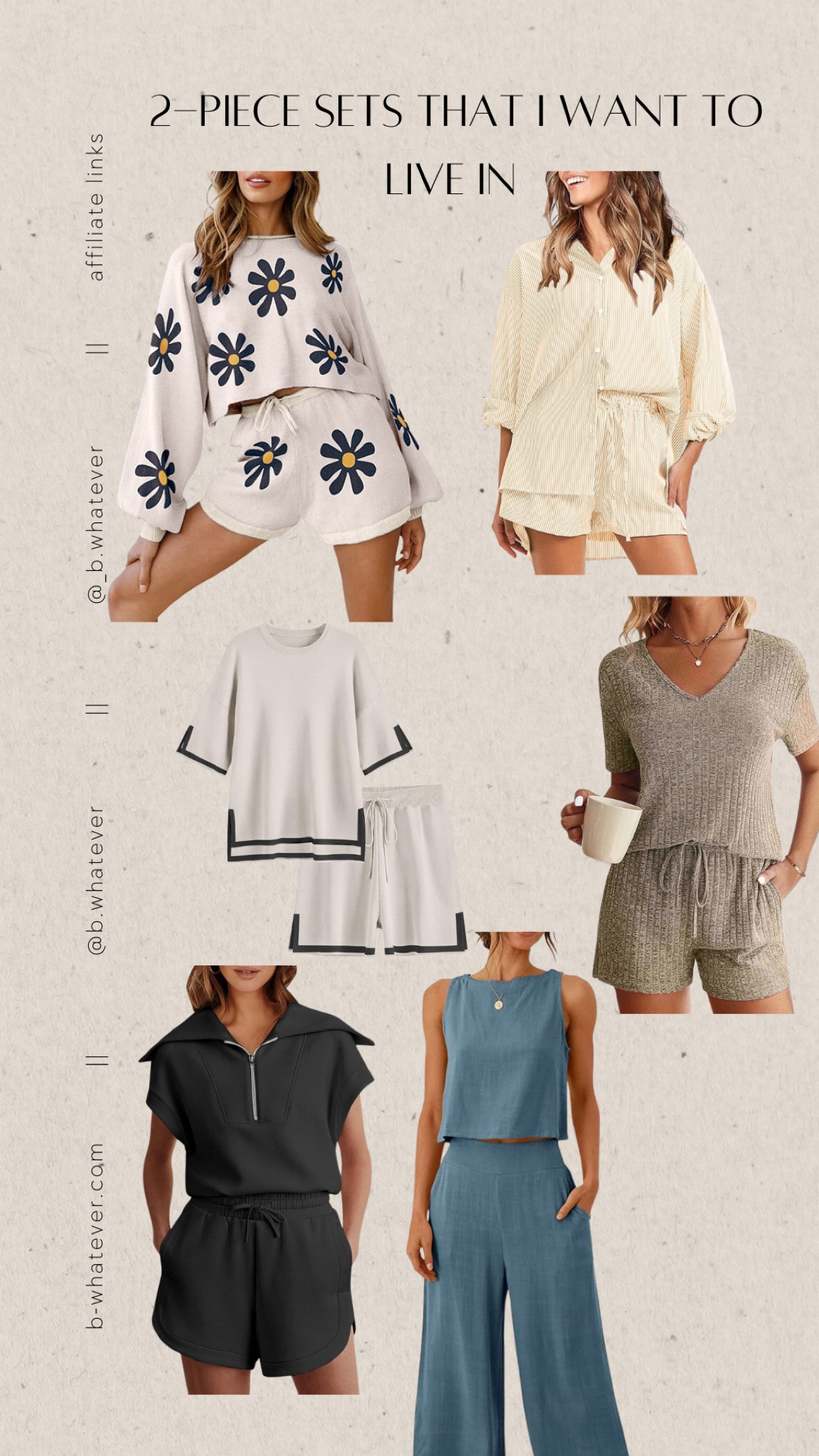 Perfect comfy 2-piece sets to wear for the rest of the summer! So cute to lounge in or dress up with accessories! 

#LTKStyleTip #LTKSeasonal #LTKFindsUnder50