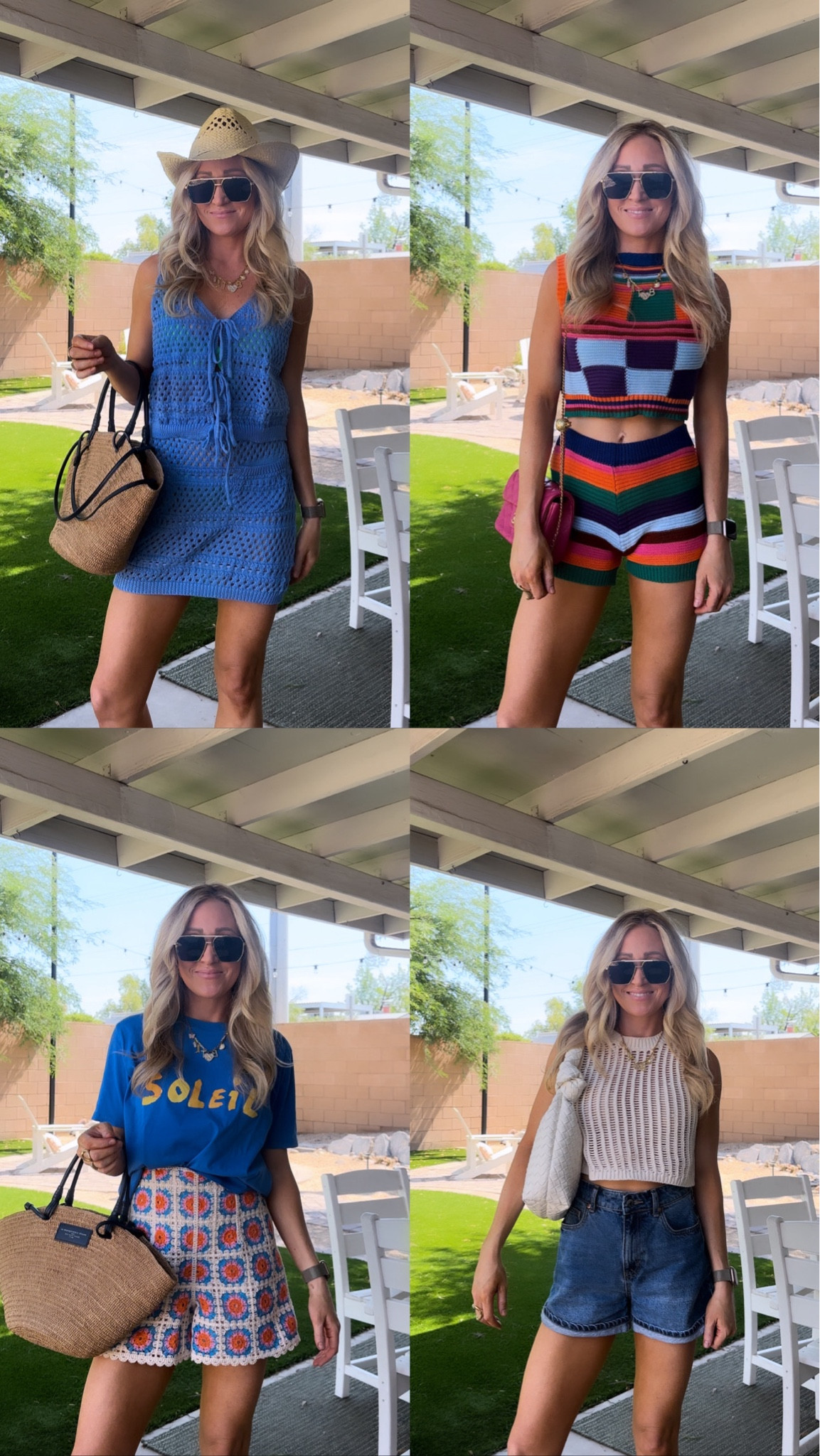 Crochet shirts and shorts and skirts! Outfit ideas for summer! Everything runs tts! 

#LTKStyleTip #LTKSaleAlert #LTKFindsUnder50