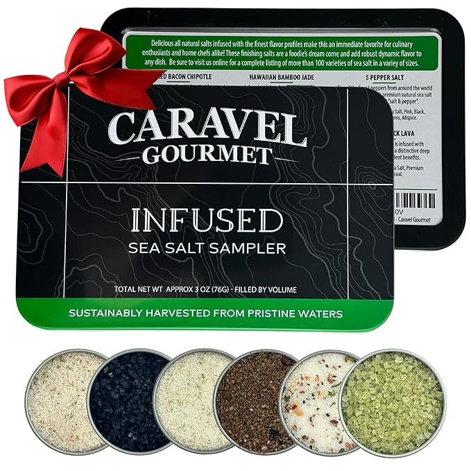 Infused Sea Salt Sampler Set, Finishing Salt for Seasoning, Gourmet Cooking Gift and Spice Variet... | Amazon (US)