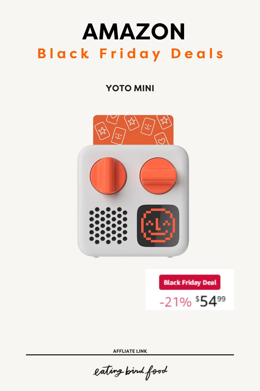 🎧✨ The Yoto Mini is a must-have for kids this holiday season, now at a Black Friday Deal price of $54.99 (21% off)! Perfect for sparking imagination and screen-free entertainment, this compact player allows little ones to listen to stories, music, and podcasts wherever they go.

📖🛒 Don't miss out on this kid-favorite deal – grab yours while it lasts! 
#BlackFridayDeals #AmazonFinds #YotoMini 

 #LTKGiftGuide #LTKSaleAlert #LTKKids