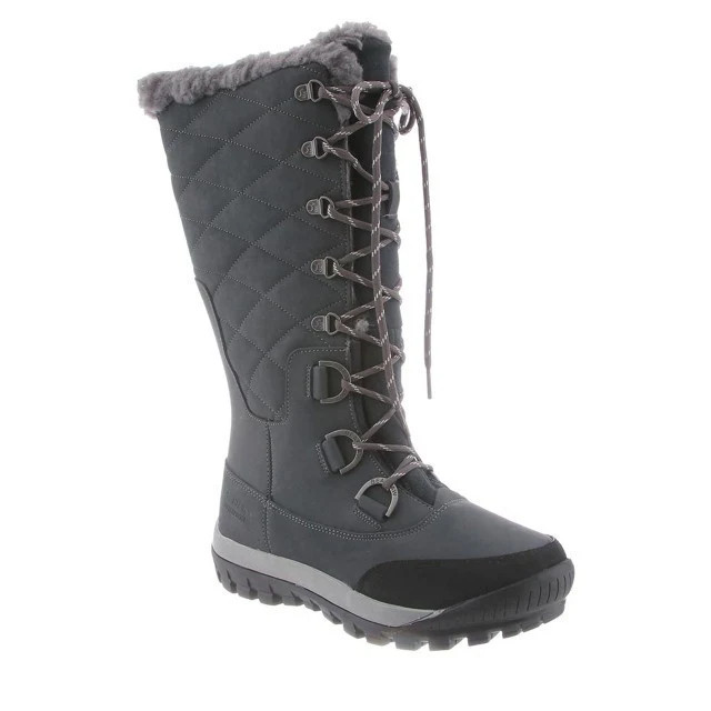 Women's Bearpaw Isabella Charcoal Quilted Waterproof Winter Boots JOBB1032 | Shop Simon