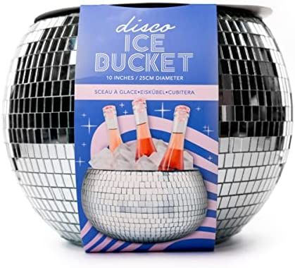 Disco Ice Bucket, Retro Party Accessories, Groovy Barware, Trendy Disco Ball Drinkware | Amazon (US)