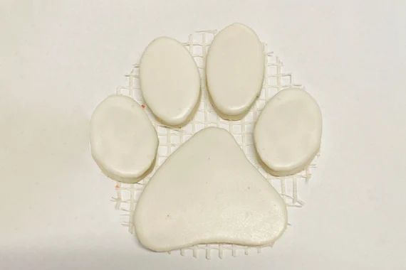 Stoneware White Dog Paw Tile | Etsy | Etsy (US)