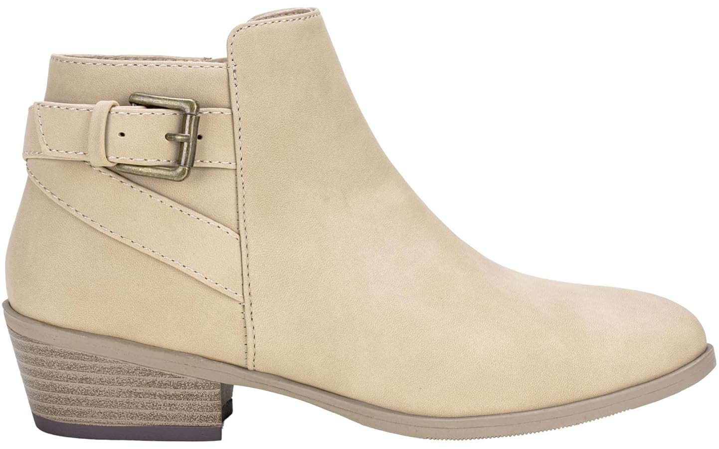 Vepose Women's Short Ankle Boots Low Heel, Western Cutout Perforated Booties with Wide Widths Ava... | Amazon (US)