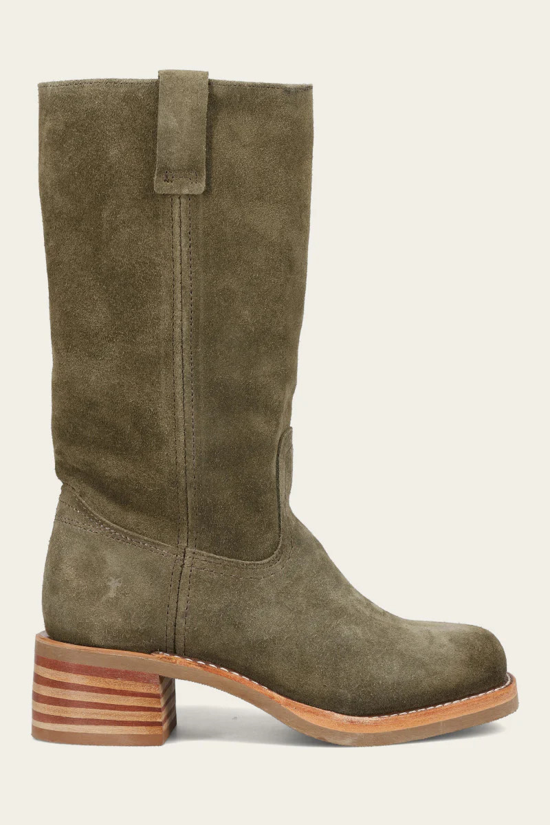 Women's Olive Campus 12R Boots | The Frye Company | FRYE