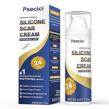 Scar Cream,Advanced Scar Gel,Silicone Scar Gel,Scar Removal Cream For Surgical Scars,Burn,Acne,St... | Amazon (US)