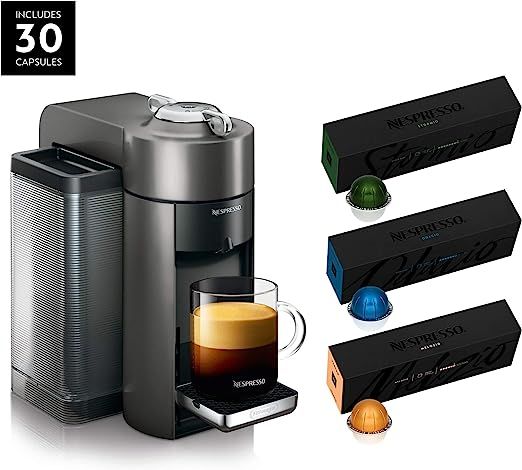 Nespresso Vertuo Coffee and Espresso Machine by De'Longhi with BEST SELLING COFFEES INCLUDED | Amazon (US)