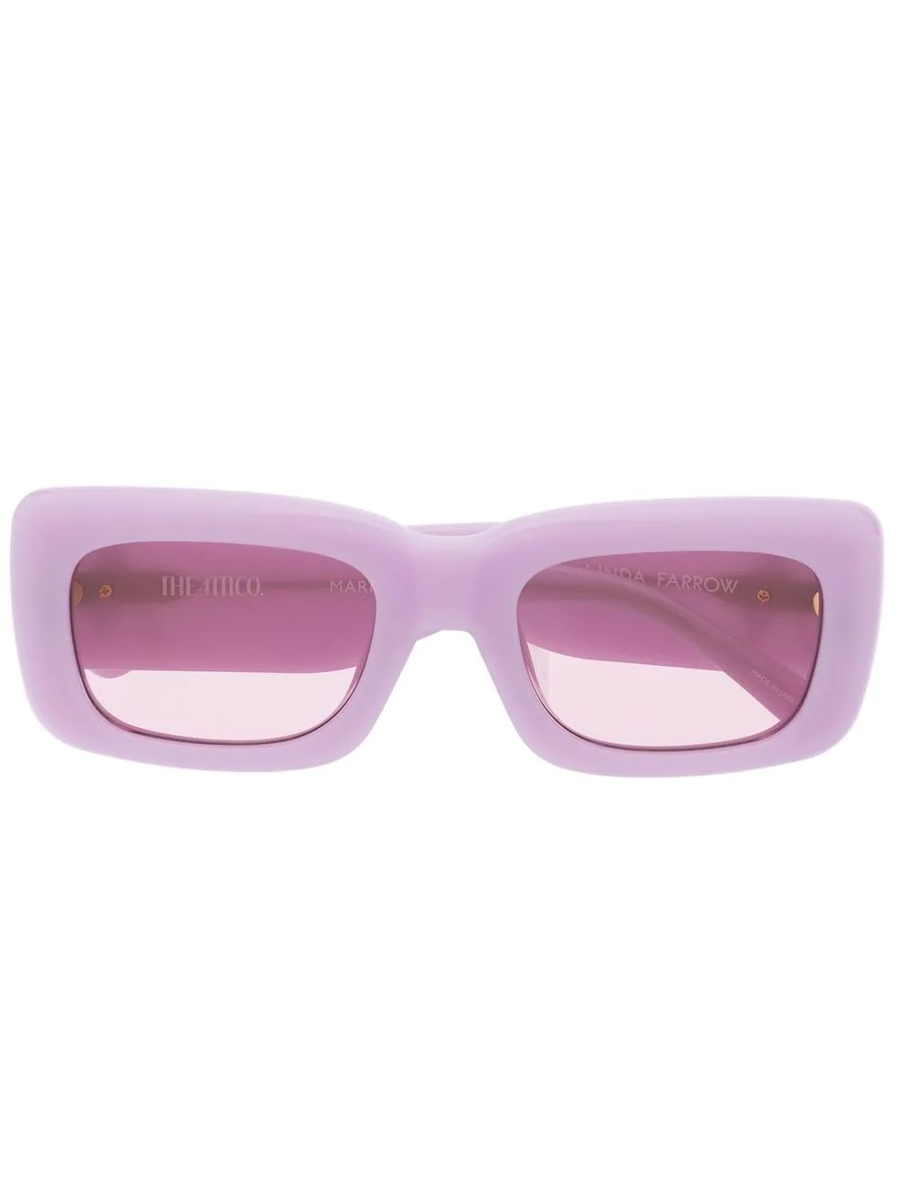 The Attico Mini Marfa rectangular-frame Sunglasses - Farfetch | Farfetch Global