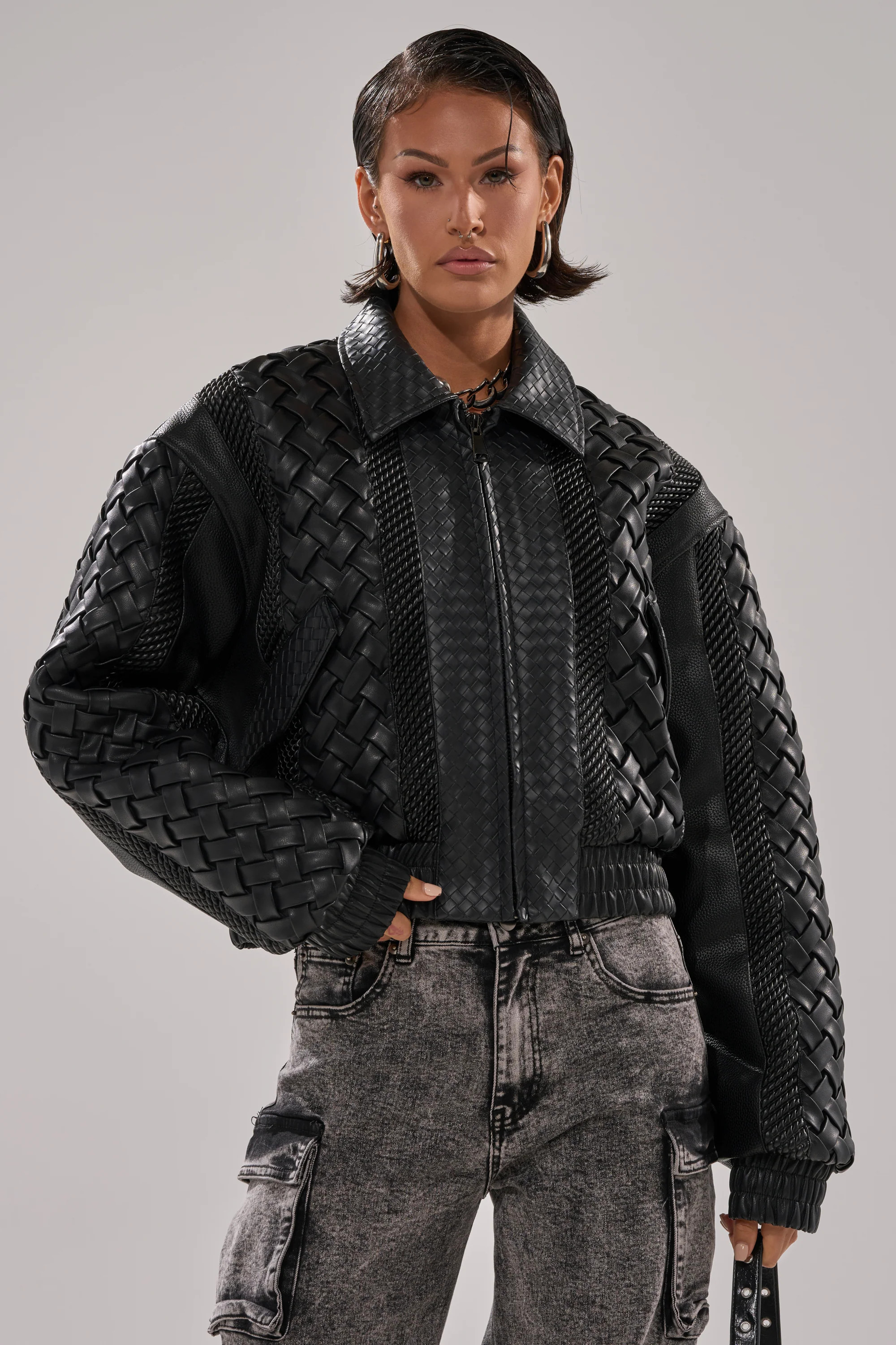 KEEP IT LOWKEY PATCHWORK BOMBER | AKIRA