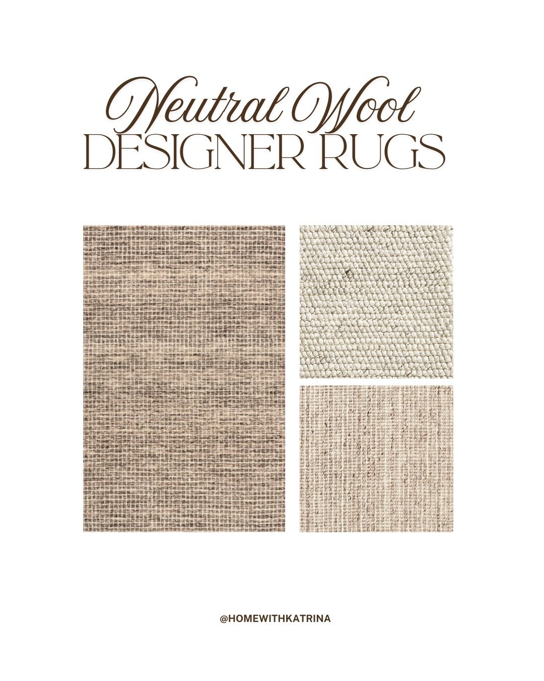 Shop these wool rugs for a designer look! 

Wool rug, area rug, living room, home decor inspo, neutral home, rug finds, textured rug, neutral rug 

#LTKSaleAlert #LTKHome #LTKSeasonal